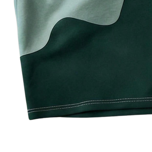 T-shirt Homme Color Block Uni Personnalisé Décontracté Manches Courtes Col Rond Été Streetwear Mode Oversize Coton Doux Respirant - Product Image 6