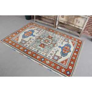 พรมวินเทจ ขนาด 0.4x6 ฟุต สีส้ม พรมเปอร์เซียทำจากขนสัตว์ - Product Image 2