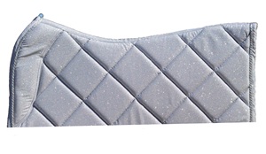 Meilleur prix Tapis de selle tout usage à paillettes blanches de qualité supérieure pour les courses de chevaux et les sports équestres - Product Image 4