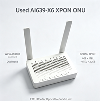 Routeur FTTH d'occasion AI639-X6 WiFi6 XPON ONU AX3000 GPON EPON 4GE 1TEL 2USB Double Bande Unité de Réseau Optique