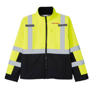 Workwear Customized Design Safety High <b>Vis</b> <b>Jacket</b> <b>Waterproof</b> Breathable CE Certified Nylon/Polyester Pakistan Manufacture - Product Image 1