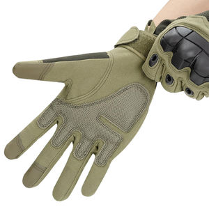 Guantes Deportivos de Motocicleta Unisex de Cuero Genuino con Pantalla Táctil, Dedos Completos, Absorción de Humedad, Secado Rápido, Nuevo, Venta al por Mayor - Product Image 1