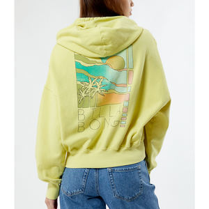 Meilleur design Sweat à capuche pour femmes sur mesure Pull-over léger avec logo sur le devant Vêtements de rue confortables pour l'hiver - Product Image 2