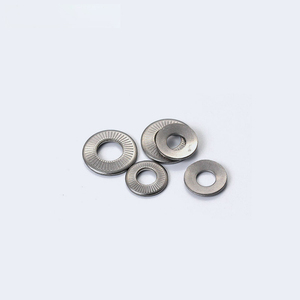 Rondelles à coins fraisés en acier inoxydable zingué, norme française NFE25-511, série DIN9250S, impression oblique double face - Product Image 1