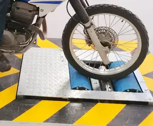 Probador de freno de rodillo de motocicleta para motocicletas y vehículos de 2 ruedas