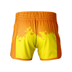 Pantalones cortos W4G Muay Thai de peso ligero y duradero de alta calidad, logotipo frontal personalizado, transpirable, Unisex, poliéster/algodón, pantalones cortos en Stock - Product Image 2