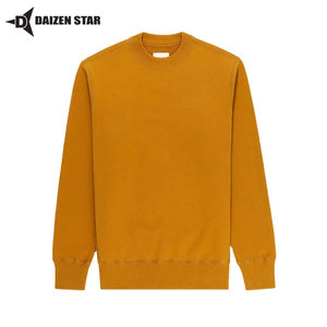 เสื้อสเวตเชิ้ตคอกลมผ้าฟลีซสำหรับผู้ชาย ผ้าฝ้าย 100% ย้อมสีพื้น เป็นมิตรกับสิ่งแวดล้อม กันลม เสื้อผ้าสตรีทแวร์สำหรับฤดูหนาว คุณภาพสูง - Product Image 2