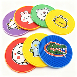 Restaurant Hotel PVC Coaster Bar Beer Glass PVC Coaster Mat Custom Coffee Cup PVC Coaster for Drinks
