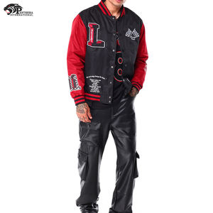 Veste légère en satin avec broderie de course avec détails personnalisés Vêtements d'extérieur de saison d'hiver à col montant pour les collèges - Product Image 2