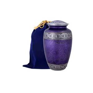 Diseño de Venta caliente y urnas para adultos hechas a mano Artículos funerarios Exportador de cremación de urna de metal de la India con la mejor calidad - Product Image 5