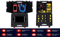LANCEMENT X431 V + SmartLink C HD Scanner de diagnostic pour poids lourds Outil d'analyse de bus pour machines diesel Version mondiale