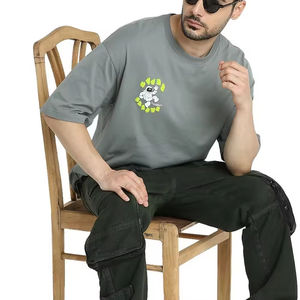 Vêtements de mode T-shirt pour hommes 100% coton T-Shirt privé hommes impression votre propre Logo col rond plaine hommes t-shirts - Product Image 4