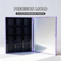 12 couleurs Pigmente vide fard à paupières Palette étui personnalisé Yiwu maquillage en plastique de haute qualité luxe ombre à paupières boîte d'emballage