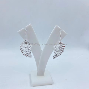 Simple & Stunning 925 <b>Silver</b> Stud <b>Earrings</b> Gold Plated Best Price for Women for <b>Weddings</b> - Product Image 1