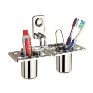 Soporte para cepillo de dientes de baño para el hogar con diseño elegante hecho en India, accesorios de baño de tendencia reciente de Metal de alta calidad al por mayor - Product Image 4