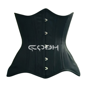 Corset sous-poitrine en coton durable, avec armatures en acier, ceinture amincissante pour le ventre, avec laçage dans le dos |   Corset sous-poitrine en coton durable - Product Image 1