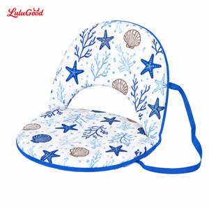 Chaise pliante rembourrée de qualité supérieure avec sangles de transport - Siège ergonomique pour stade et chaise longue de plage pour concerts, camping et yoga. - Product Image 2