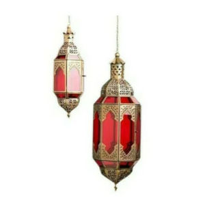 Linterna colgante de estilo marroquí de Metal dorado de calidad de lujo, diseño estándar para decoración del hogar y linterna de Navidad - Product Image 5