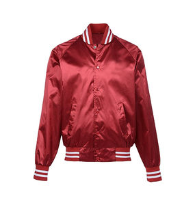 Chaqueta Varsity Personalizada de Piel de Oveja Teñida y Transpirable para Mujer, Mangas Largas, Calidad Premium, Cuello Desmontable, Ropa de Invierno - Product Image 1