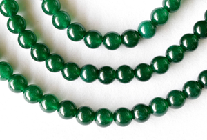 Collier en cristal naturel, perles de jade vert lisses, pierres rouges polies, bijoux en pierres précieuses en vrac, grossiste en pierres précieuses pour la guérison - Product Image 2