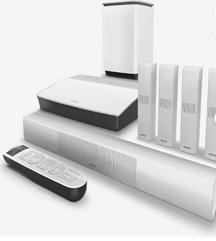 100% Quality New  Lifestyle 650 Home Entertainment System, Works with Alexa, White / Black