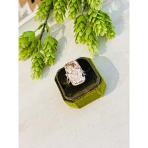 Southwest Boho <b>Statement</b> <b>Ring</b> Wild Horse & Sterling <b>Silver</b> with Natural Stone Oval Cut Pear Shape Size 10.5 Everyday Wear - Product Image 4