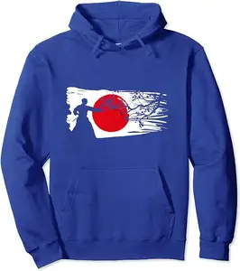 Sweats à capuche par sublimation vierges impression haute qualité décontracté à capuche homme sweat à capuche lettre essentielle Logo bleu royal vêtements d'arts martiaux