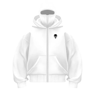 2025 hommes cagoule à capuche tenue chaude pour hommes demi fermeture éclair Double à capuche polaire sweat unisexe automne hiver femmes - Product Image 6