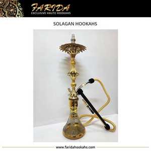 Solid Brass Farida Luxury Model Mini Solagan Hookahs Luxury Egyptian Design Unique Lacquer Technique Exclusive Range Premium - Product Image 3