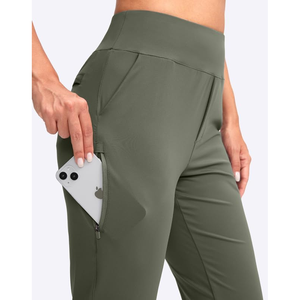 Pantalones de golf de Invierno para mujer al por mayor a precio económico, pantalones informales de lona con cordón en la cintura - Product Image 4