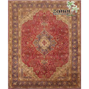 Alfombra de Lana Hecha a Mano en Tabriz, Diseño Auténtico y Moderno, Hecha a Nudo, Hermosa y Decorativa para Hogar u Oficina - Product Image 1