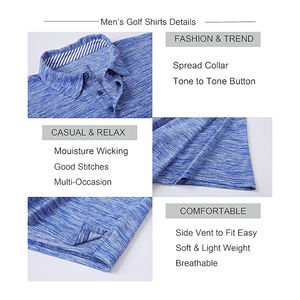 Polos de manga corta para hombre, ajustados para hombre, Polo de ajuste seco con cuello, con poliéster 100% de alta calidad y de primera calidad - Product Image 3