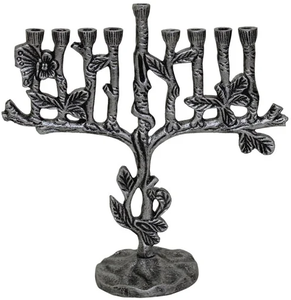 Menorah industrielle de bougie d'acier inoxydable pour la décoration de Noël support de chandelier de pièce maîtresse de mariage décor de table à la maison - Product Image 4