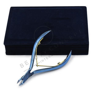 Plasma Blue Metal Cuticle Nipper 4mm Professional Durable Eco-Friendly Customized Logo Wholesale Rate Beauty Concept - Product Image 4