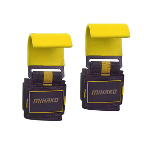 Ganchos de elevación ajustables para levantamiento de pesas, agarre fuerte, compresión, entrenamiento, accesorios de gimnasio - Product Image 1