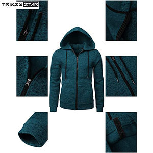 Sudaderas con Cremallera para Hombre de la Mejor Calidad, Servicio OEM Personalizado, Ecológicas, Transpirables, Último Estilo, Precio Razonable, 100% Algodón - Product Image 4
