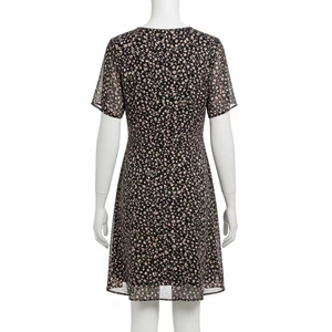 เดรสลำลองผ้าชีฟองแขนสั้นสำหรับผู้หญิงเสื้อผ้าแฟชั่นประจำวันสำหรับฤดูร้อนน้ำหนักเบาป้องกันไฟฟ้าสถิตย์ - Product Image 2