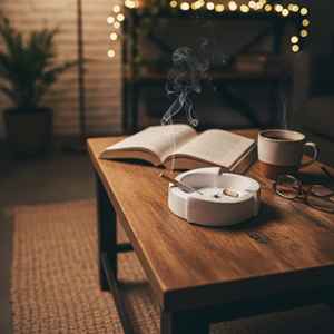 Cenicero de Cemento Hecho a Mano Personalizado Clásico TCE, Accesorio para Fumar de Cemento Sólido, Duradero y Reutilizable para Mesa, Hogar, Hotel, Cafetería, Bar - Product Image 4