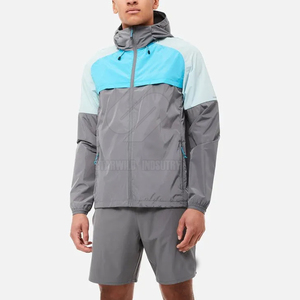 Lightweight Windbreaker Shorts <b>Set</b> With Zipper Top And Elastic Waist For Daily Casual Wear Windbreaker Shorts <b>Set</b> - Product Image 1