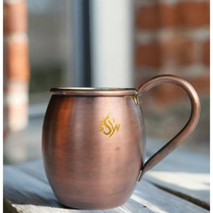 Vente la plus chaude personnalisée tasse de bière en cuivre cuivre moscou tasse Mule antibactérien avec poignée en laiton fournitures de la plus haute qualité - Product Image 6