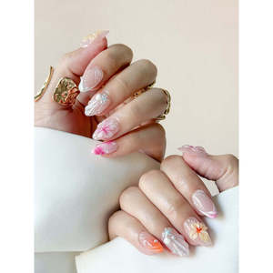 Lagoon Dreaming - Uñas Postizas con Diseño Elegante para Decoración de Uñas - Product Image 1