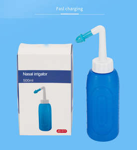 Nose <b>Washer</b> Nasal Irrigator 500ml Medical Nasal Wash Bottle with Cap & Brush for Home Adult & Children Salt Spray Use - Product Image 4