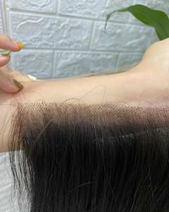 Extensions de Cheveux Humains Vietnamiens Raw de Couleur Noire Naturelle 100% Droite 4X4 HD - Product Image 4