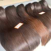 Perruques de Cheveux Humains Vierges Bruts Lisses en Gros pour Femmes Noires, Densité 180%, Full Lace Frontale HD