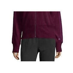 เสื้อฮู้ดซิป Champion Women's Heritage Herringbone สีม่วง ไซส์เล็ก - เสื้อสเวตเชิร์ตโปรโมชั่น - Product Image 3