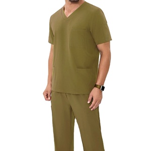 Wholesale Custom High Quality Hospital <b>Doctors</b> uniform Scrub Nursing Uniform <b>Sets</b> Medical Wear Men Scrub Suit MADE BY HS 2026 - Product Image 3