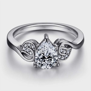 Anillo clásico de plata maciza 925, joyería para mujer, Plata de Ley 925, Topacio blanco, piedras preciosas, estilo bohemio, anillo hecho a mano, regalo para mamá - Product Image 1