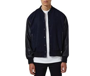 Chaqueta Varsity de Lana para Hombre con Mangas de Cuero PU Personalizadas de la Mejor Calidad, Directamente del Fabricante, Chaqueta de Invierno Estilo Urbano para Hombre - Product Image 1