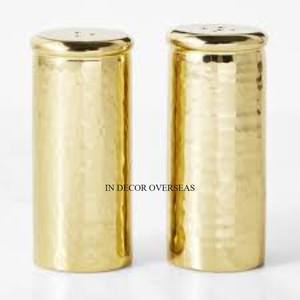 Moulins à sel et à poivre d'Inde de haute qualité en métal poli brillant finition couleur argent de créateur unique et élégant - Product Image 2