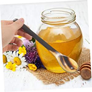 Cuillère en corne de buffle de qualité supérieure, écologique, avec finition miroir, manche long, pour la décoration de la cuisine, prix abordable, Inde - Product Image 4